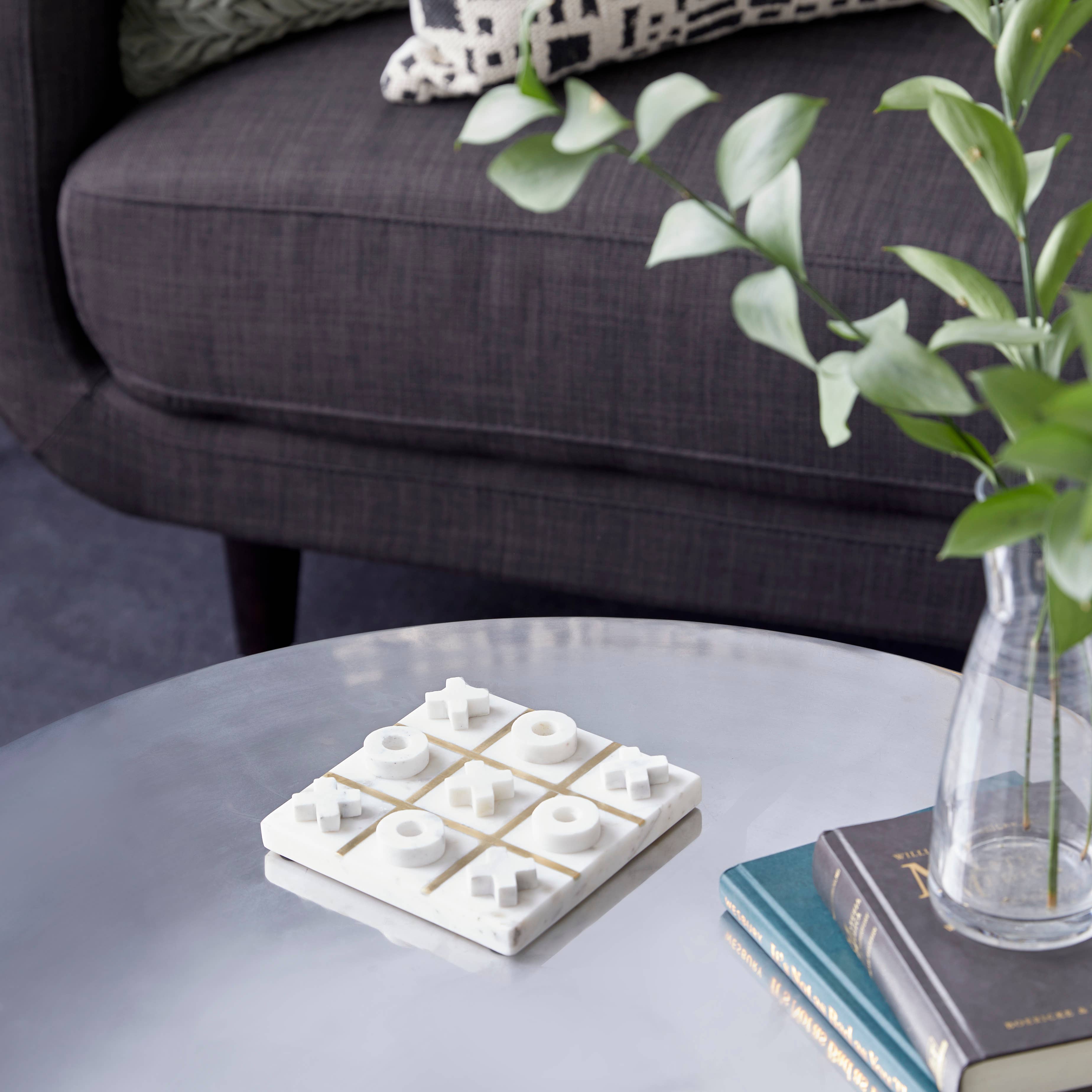 White Marble Game Set