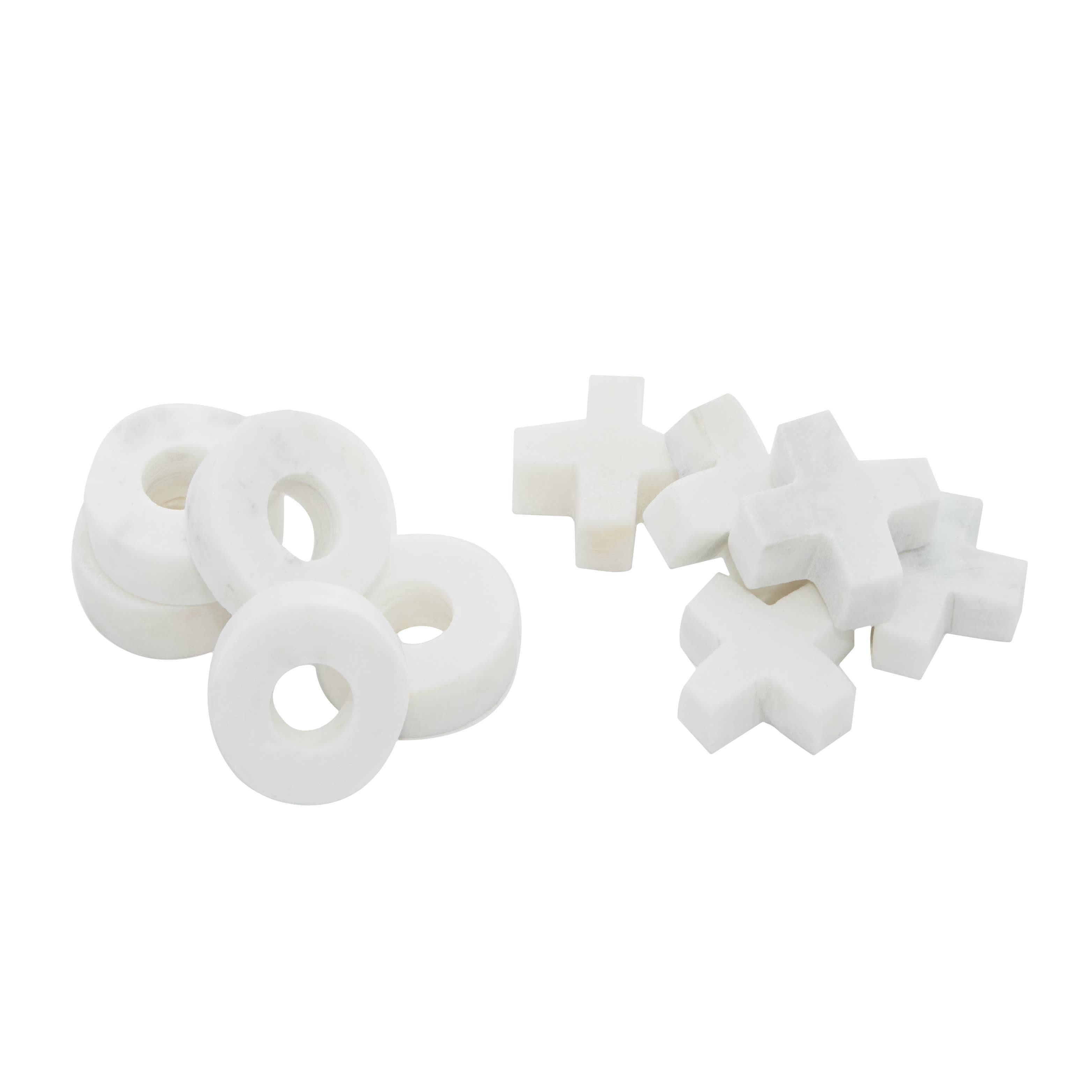 White Marble Game Set