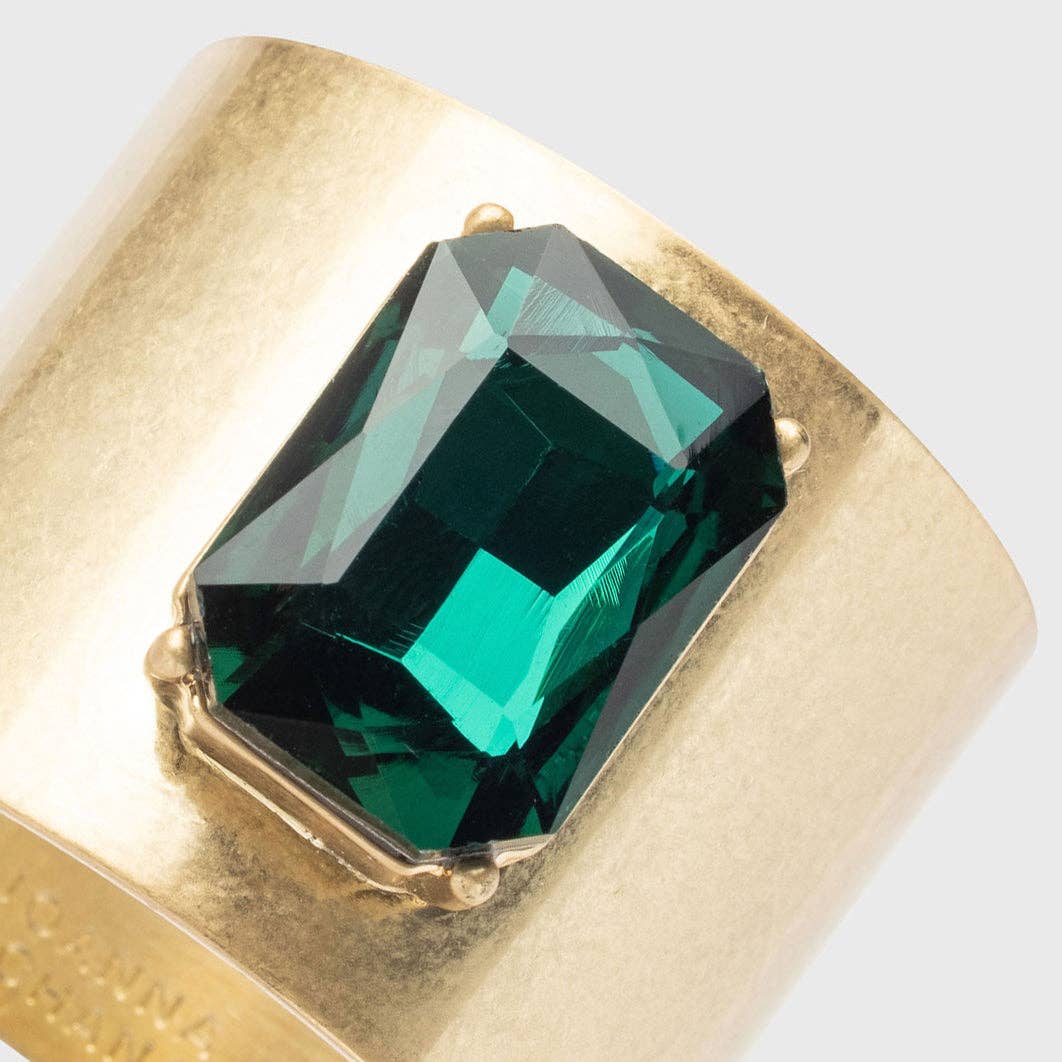Emerald and Gold Napkin Rings