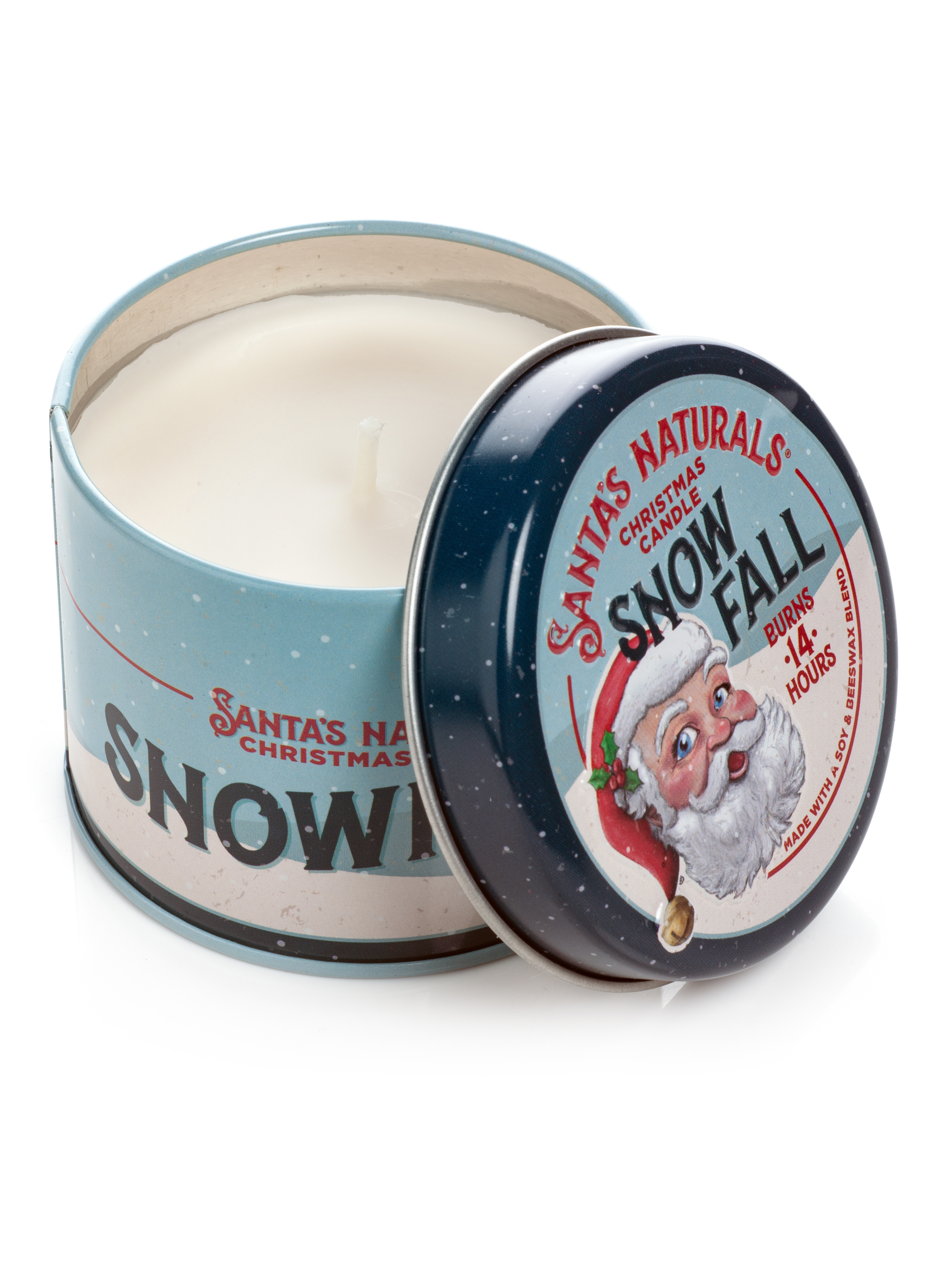 Snow Fall Natural Christmas Candle