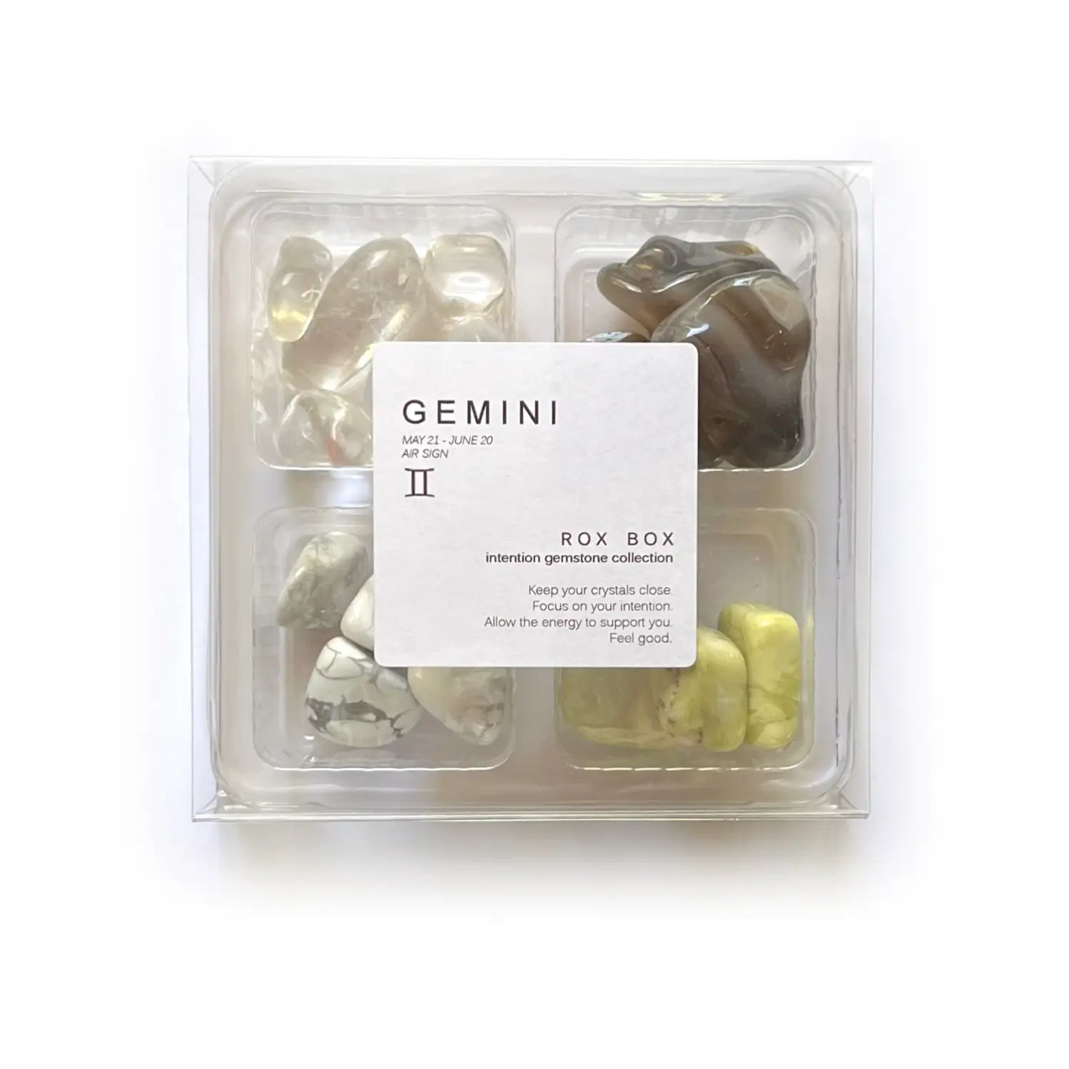 Gemini Zodiac Crystal Box