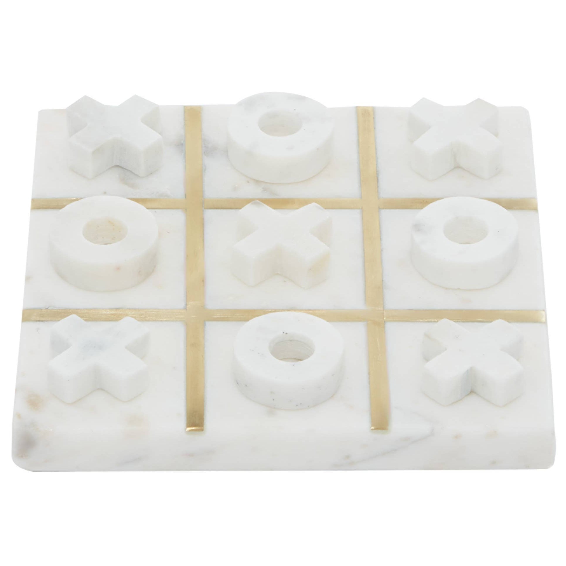 White Marble Game Set