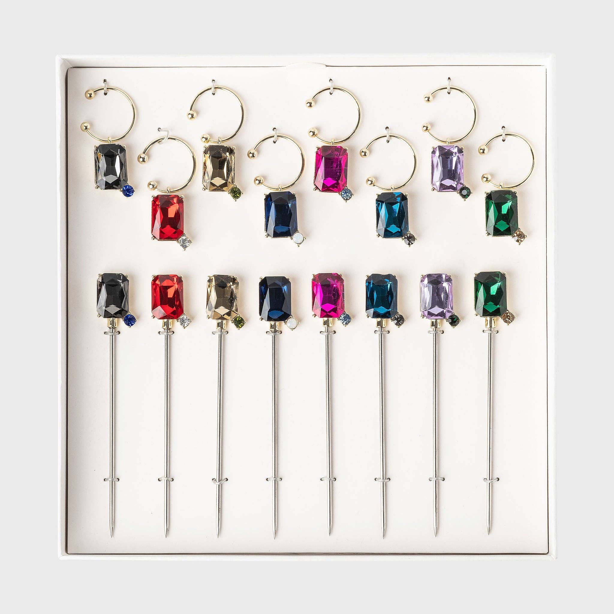 Jeweled Cocktail Picks & Wine Charms