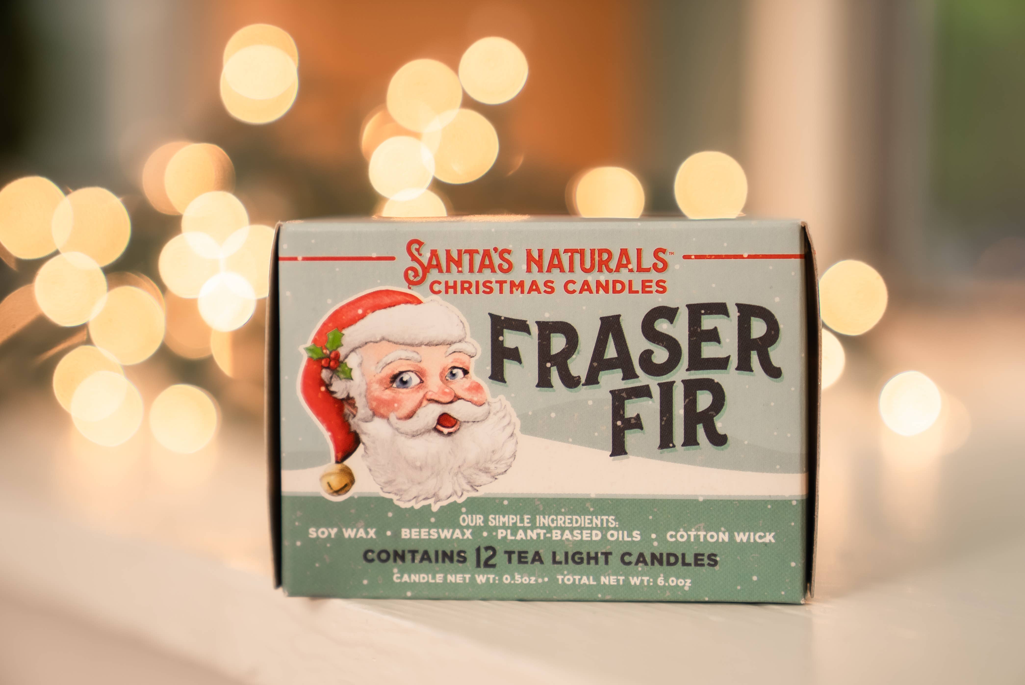 Fraser Fir Natural Christmas Candles