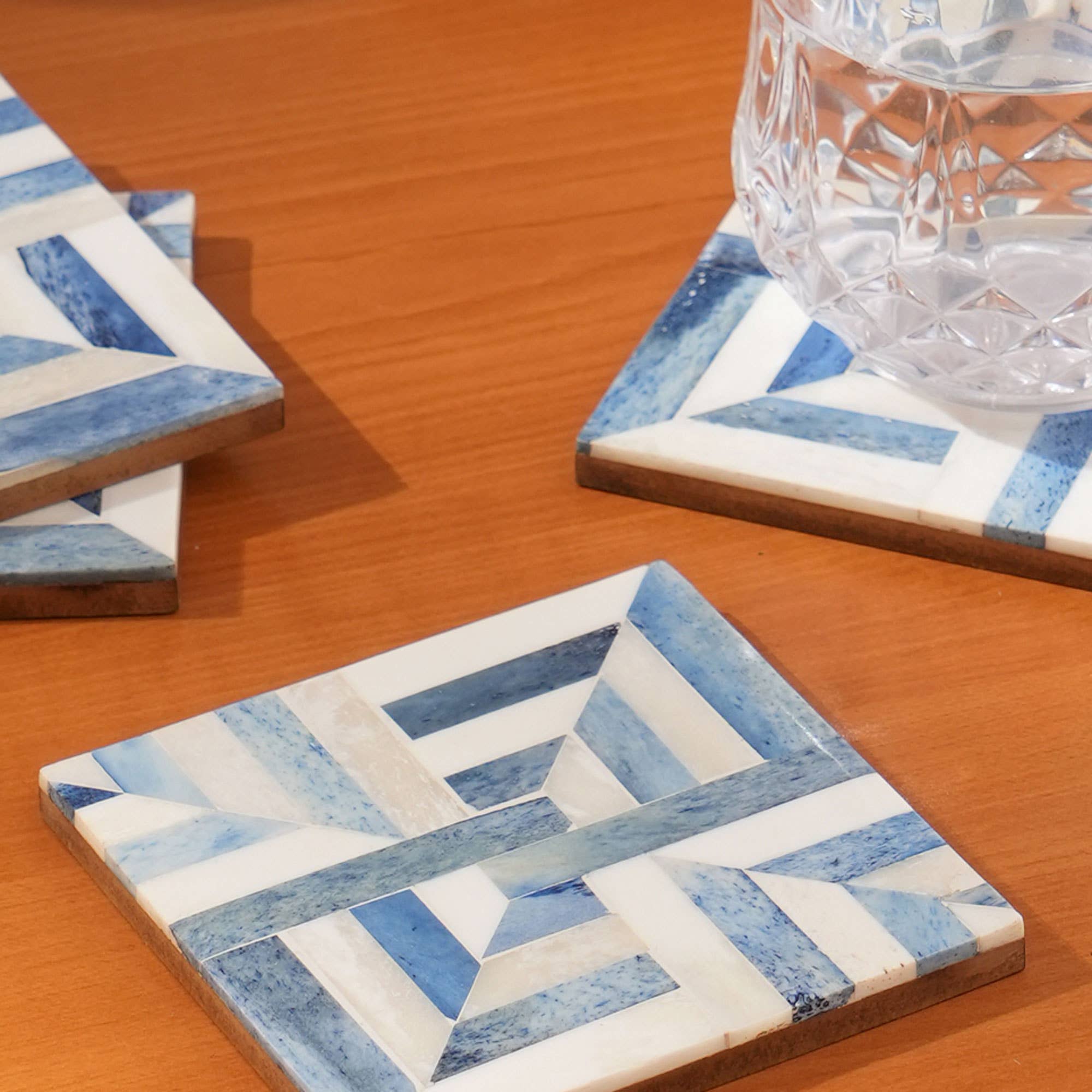 Flip Inlay Bone Coaster