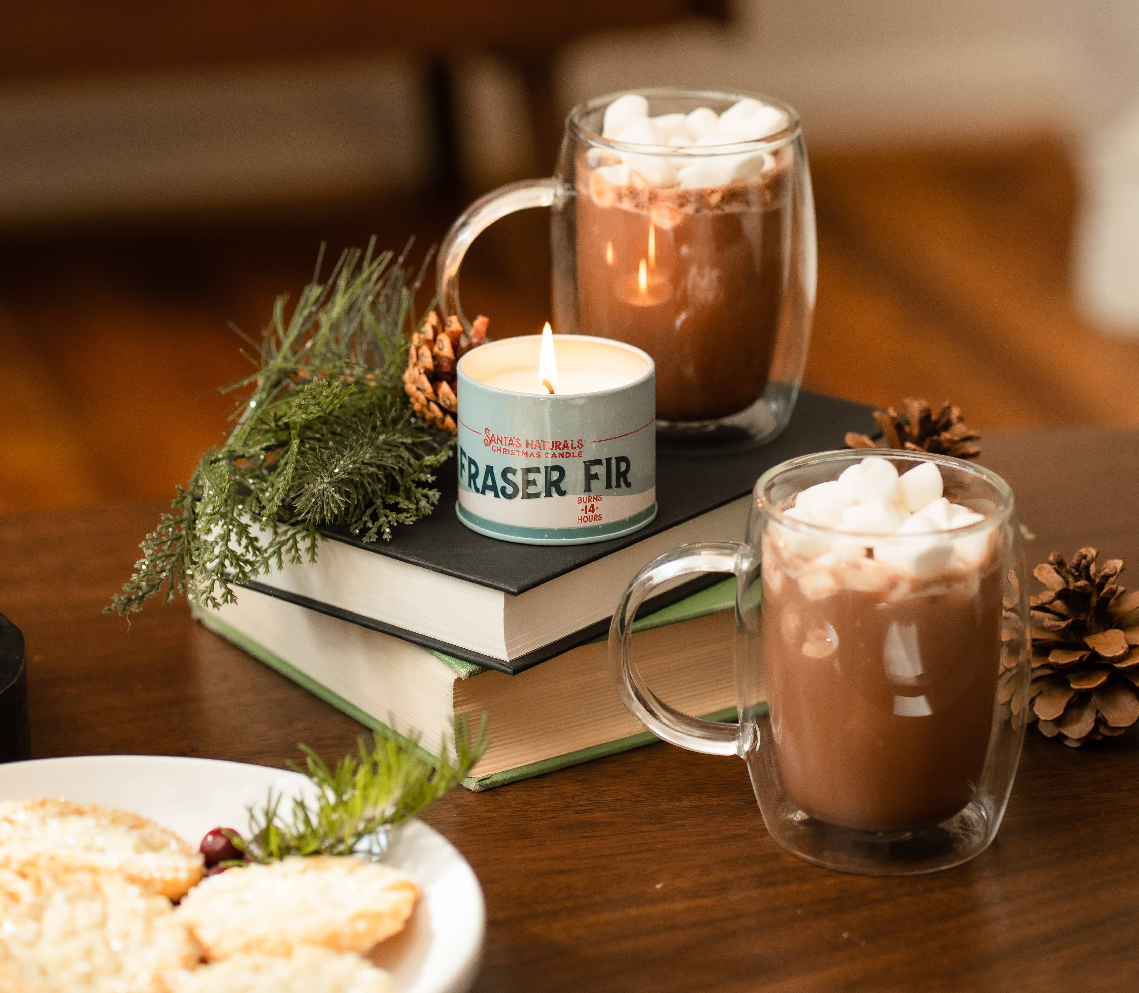 Fraser Fir Natural Christmas Candles