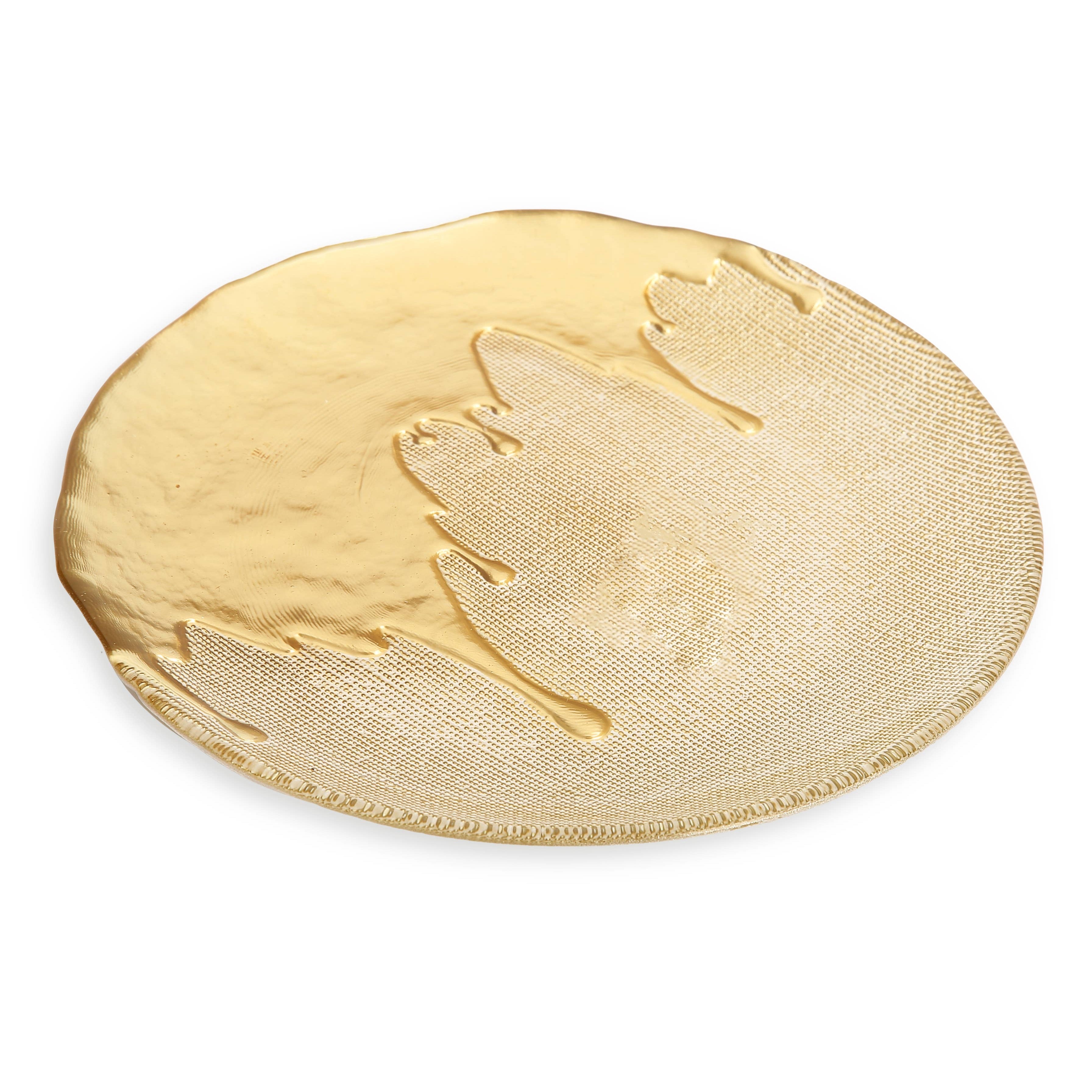 Melanie Gold Dipped Glass Chargers