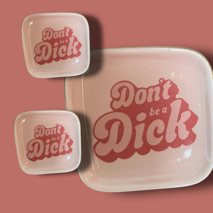 Don't Be a Dick Trinket Boho Jewelry Dish Ceramics Tray