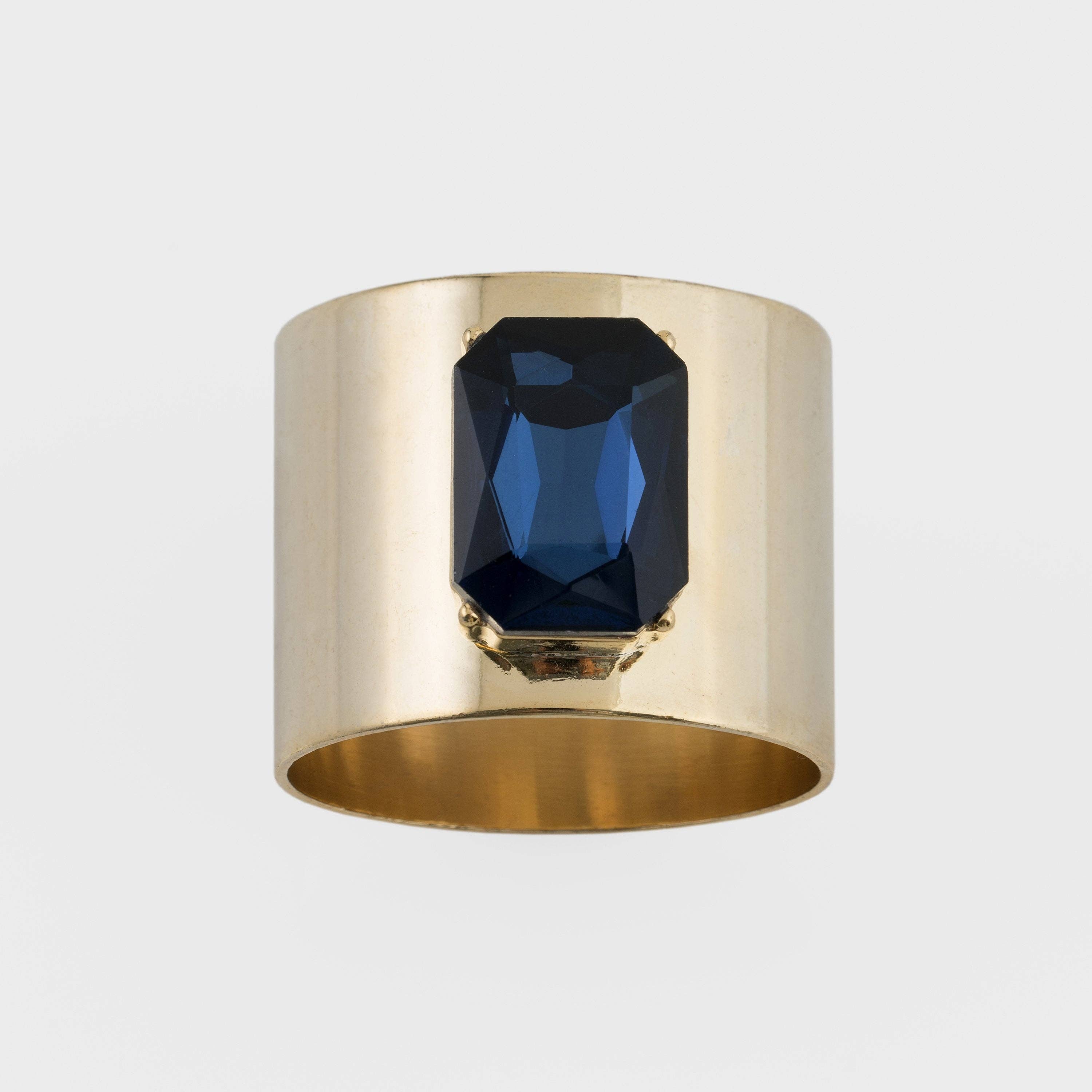 Sapphire and Gold Napkin Rings