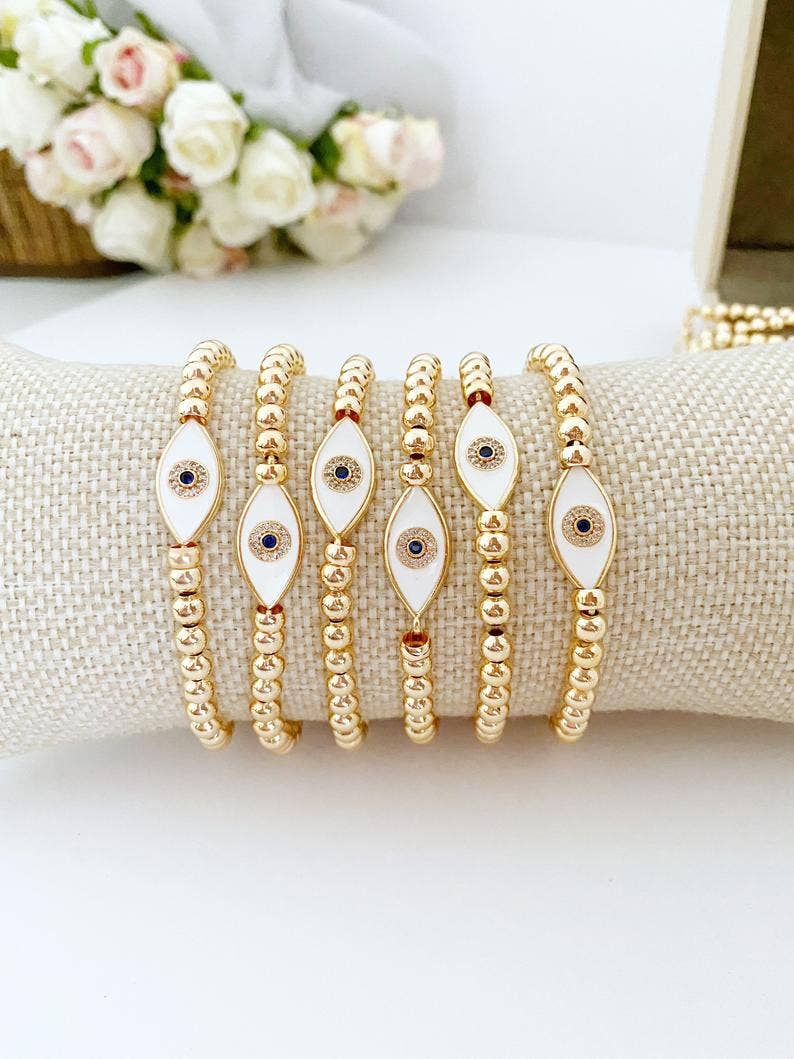Gold Evil Eye Bracelet