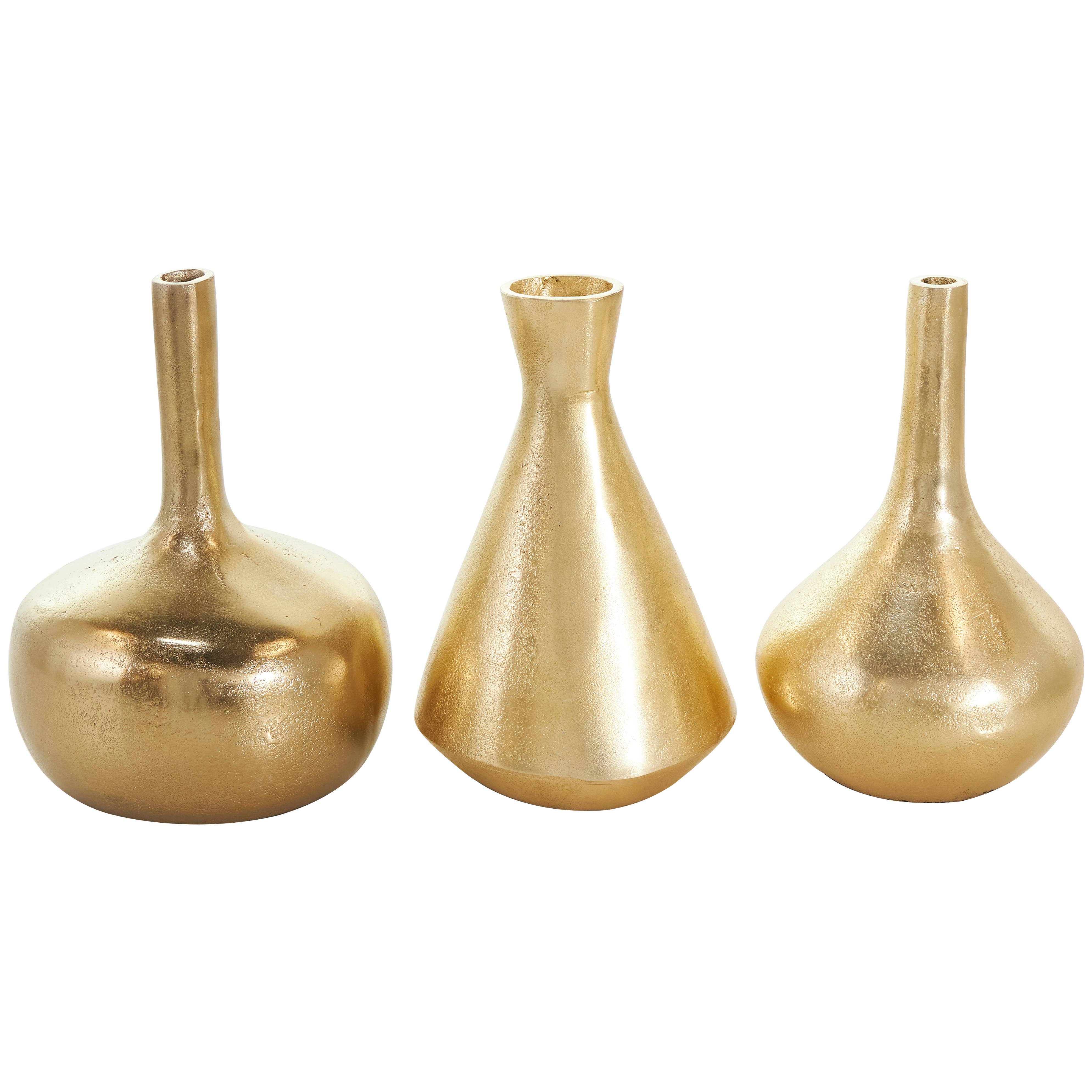 Glam Gold Metal Vase