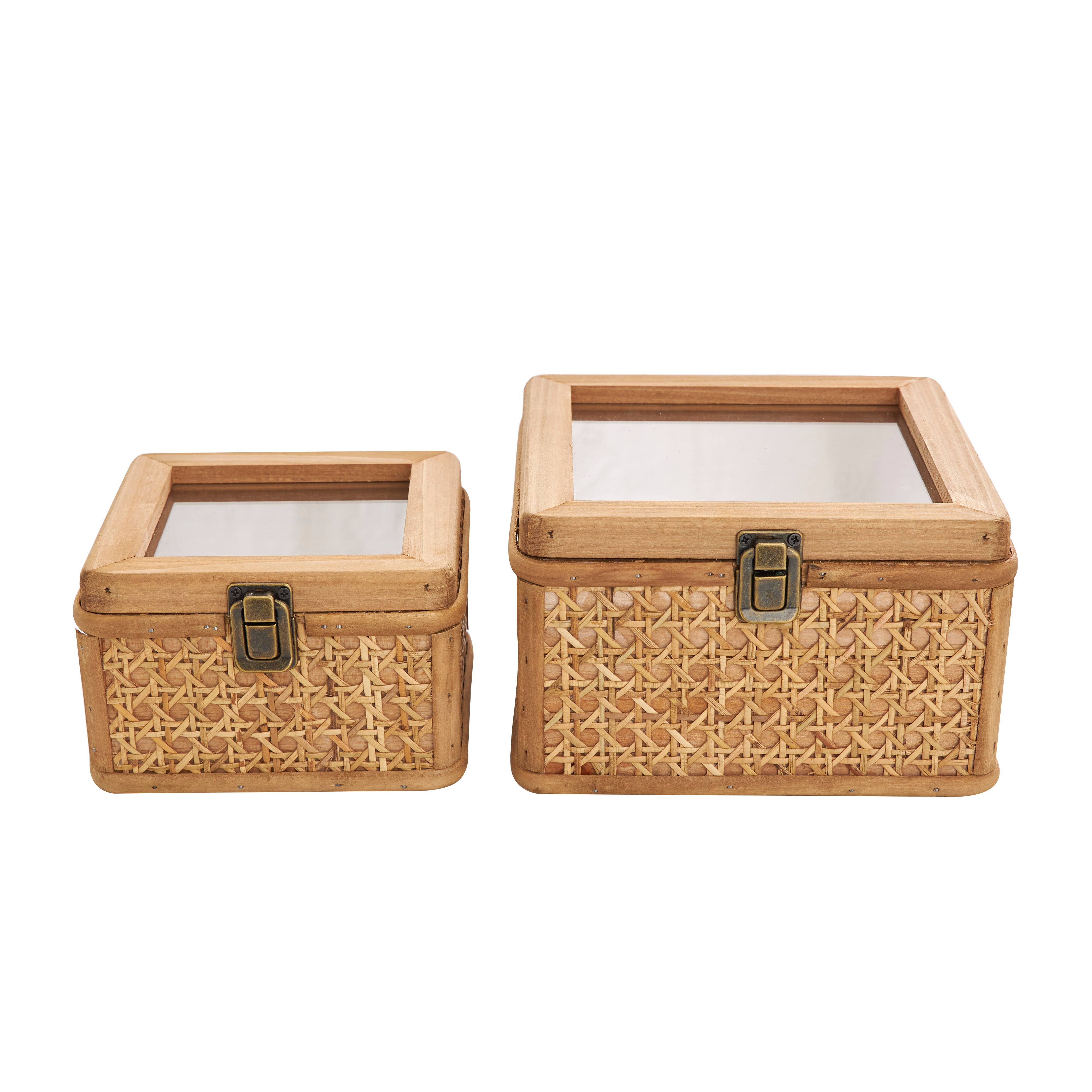 Natural Brown Rattan Box