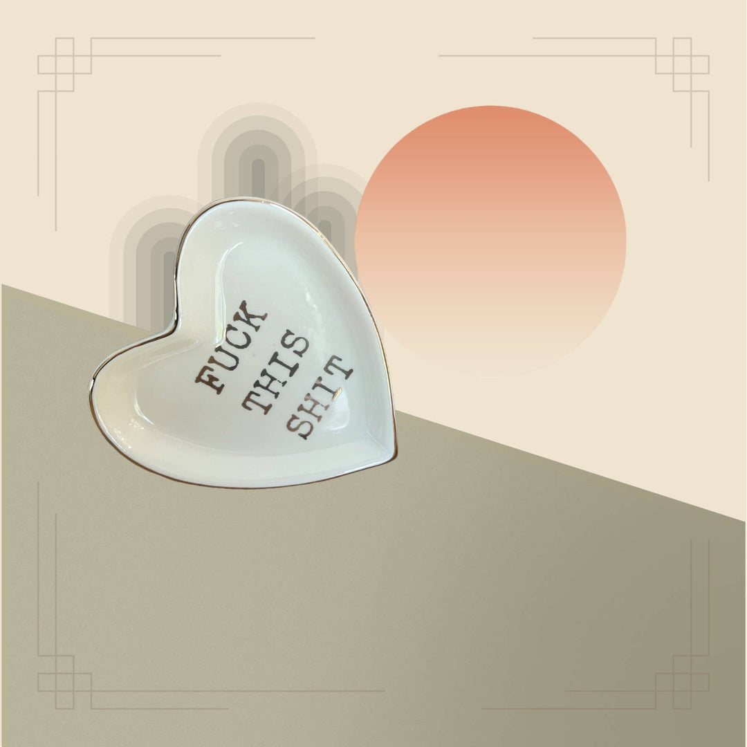 “Fuck This Shit” Ceramics Trinket Boho Jewelery Dish