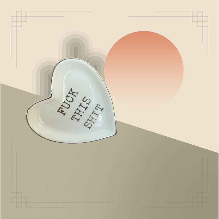 “Fuck This Shit” Ceramics Trinket Boho Jewelery Dish