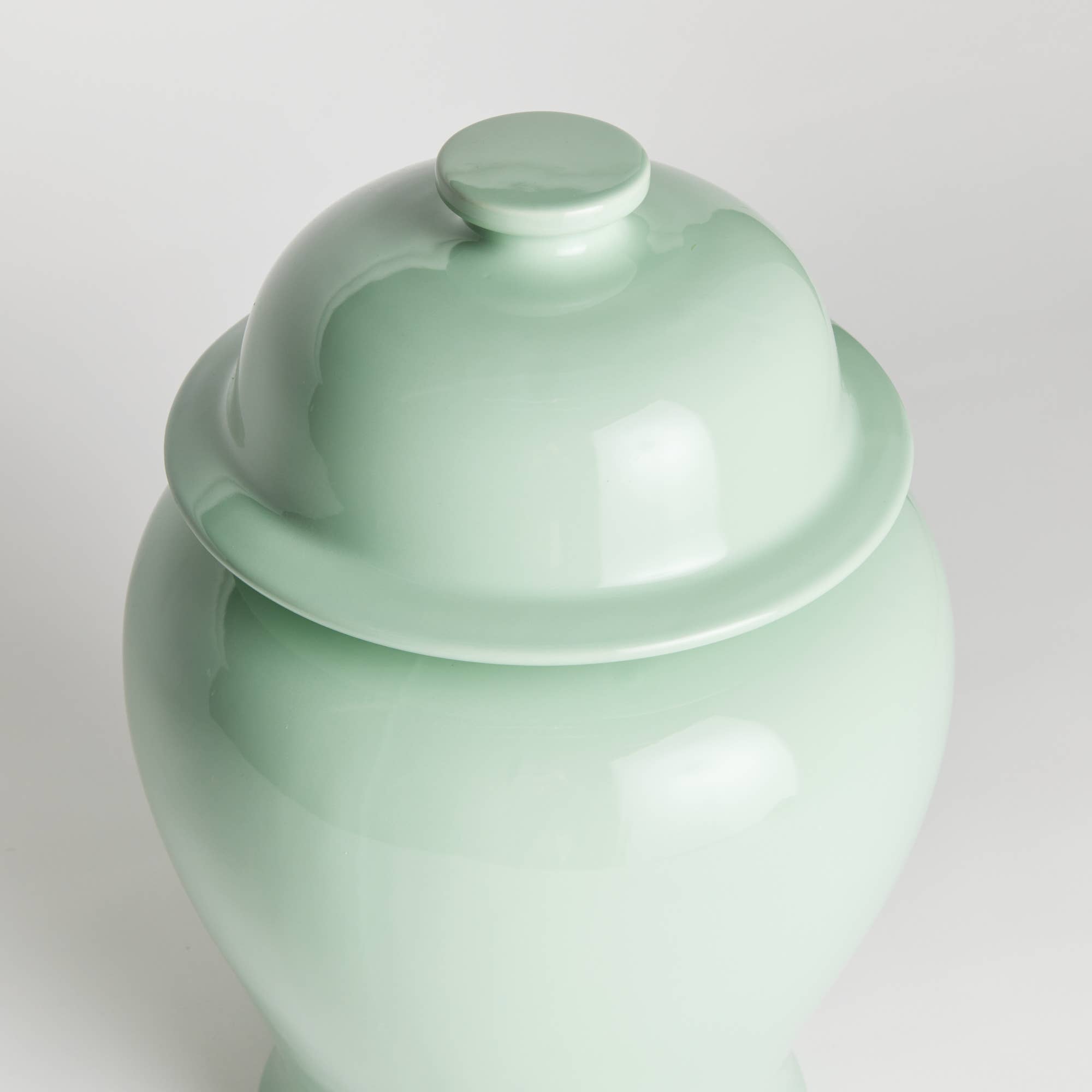 Koa Wide Lidded Ginger Jar Small - Green