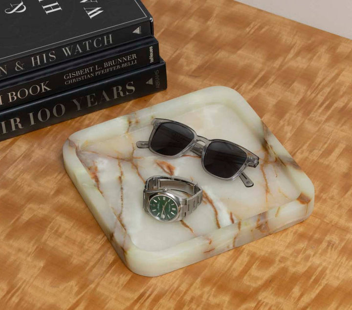 Green Onyx Marble Catch-All Tray