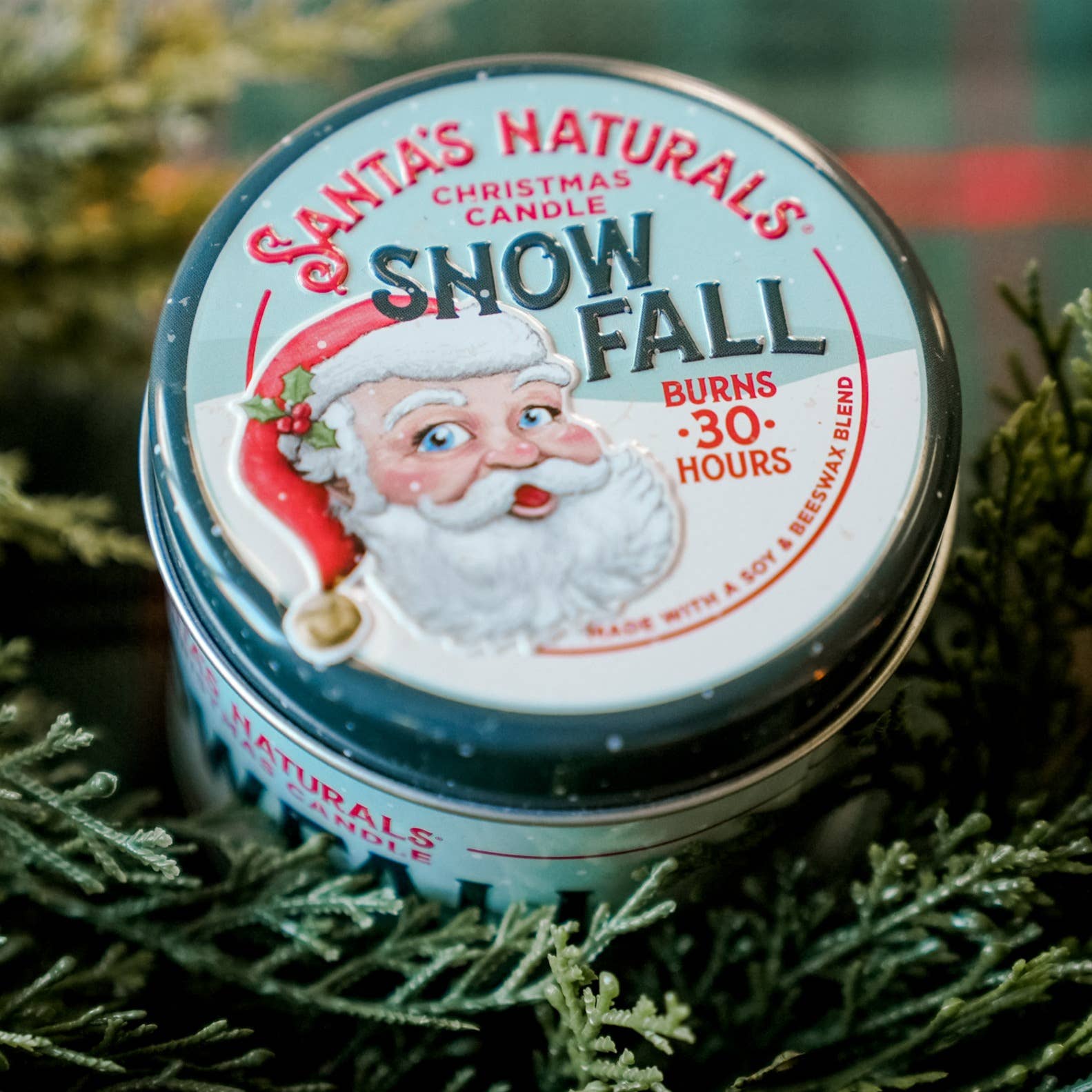 Snow Fall Natural Christmas Candle