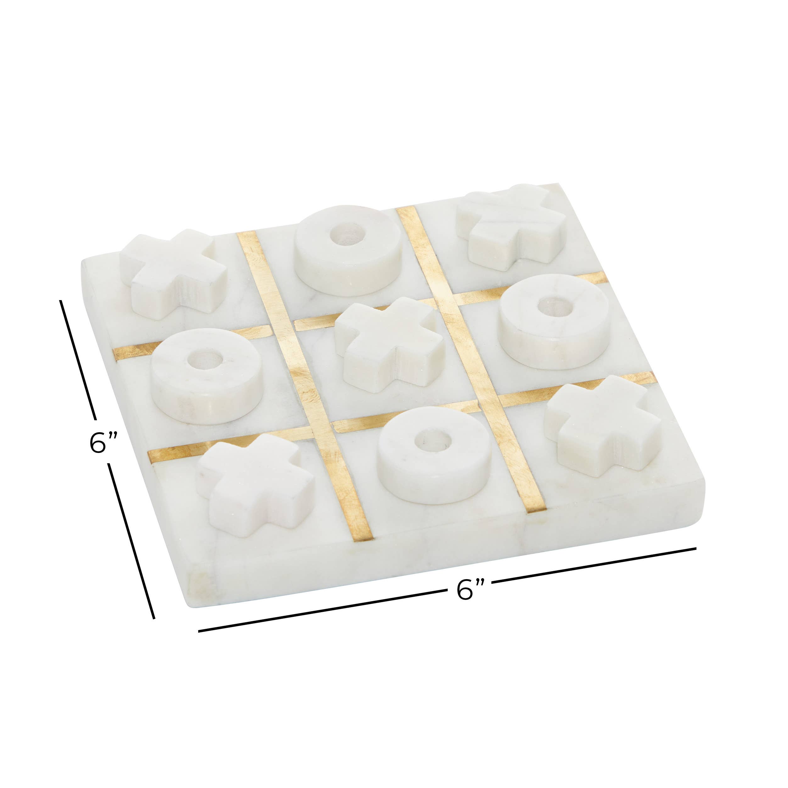 White Marble Game Set