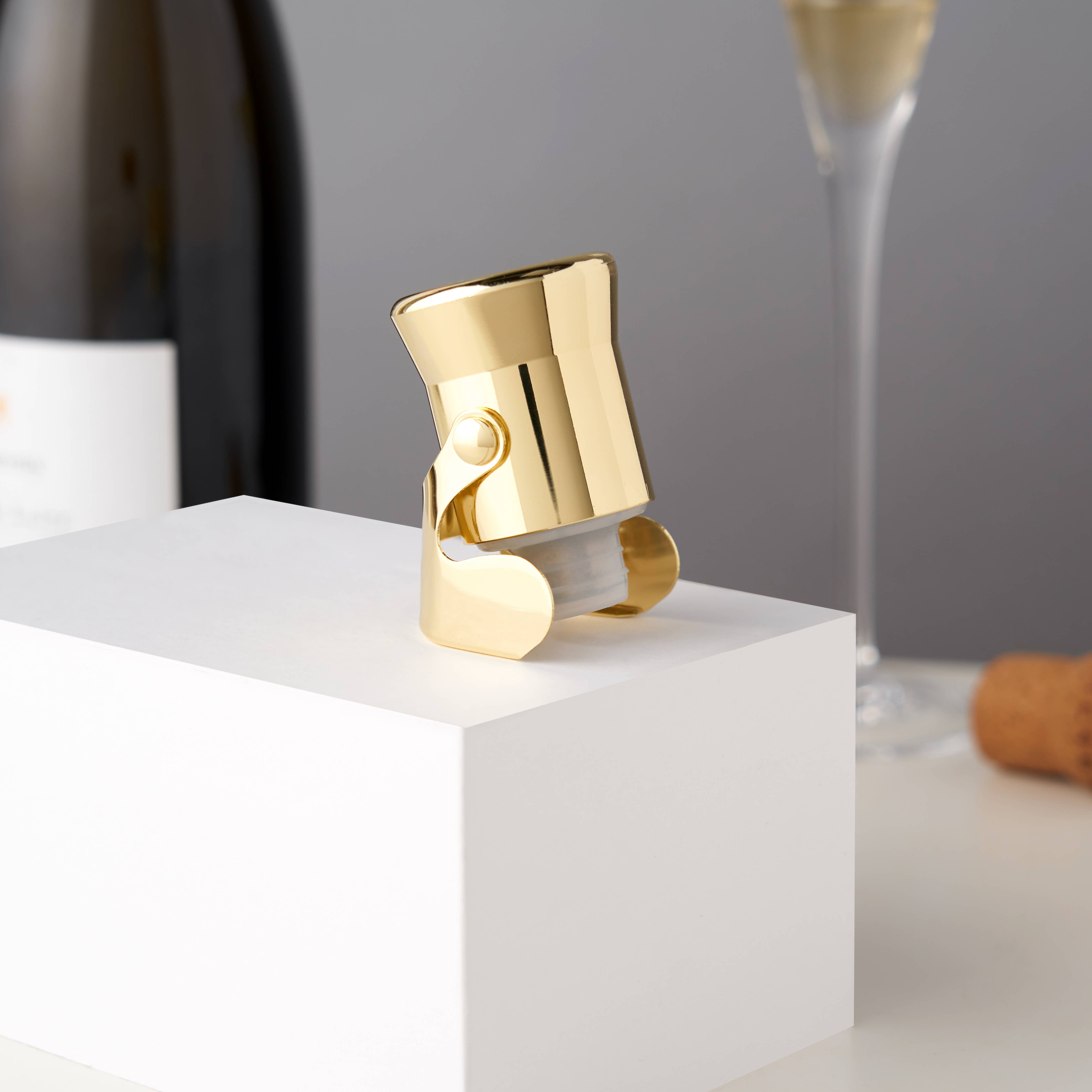 Gold-Plated Heavyweight Champagne Stopper