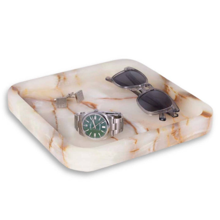 Green Onyx Marble Catch-All Tray