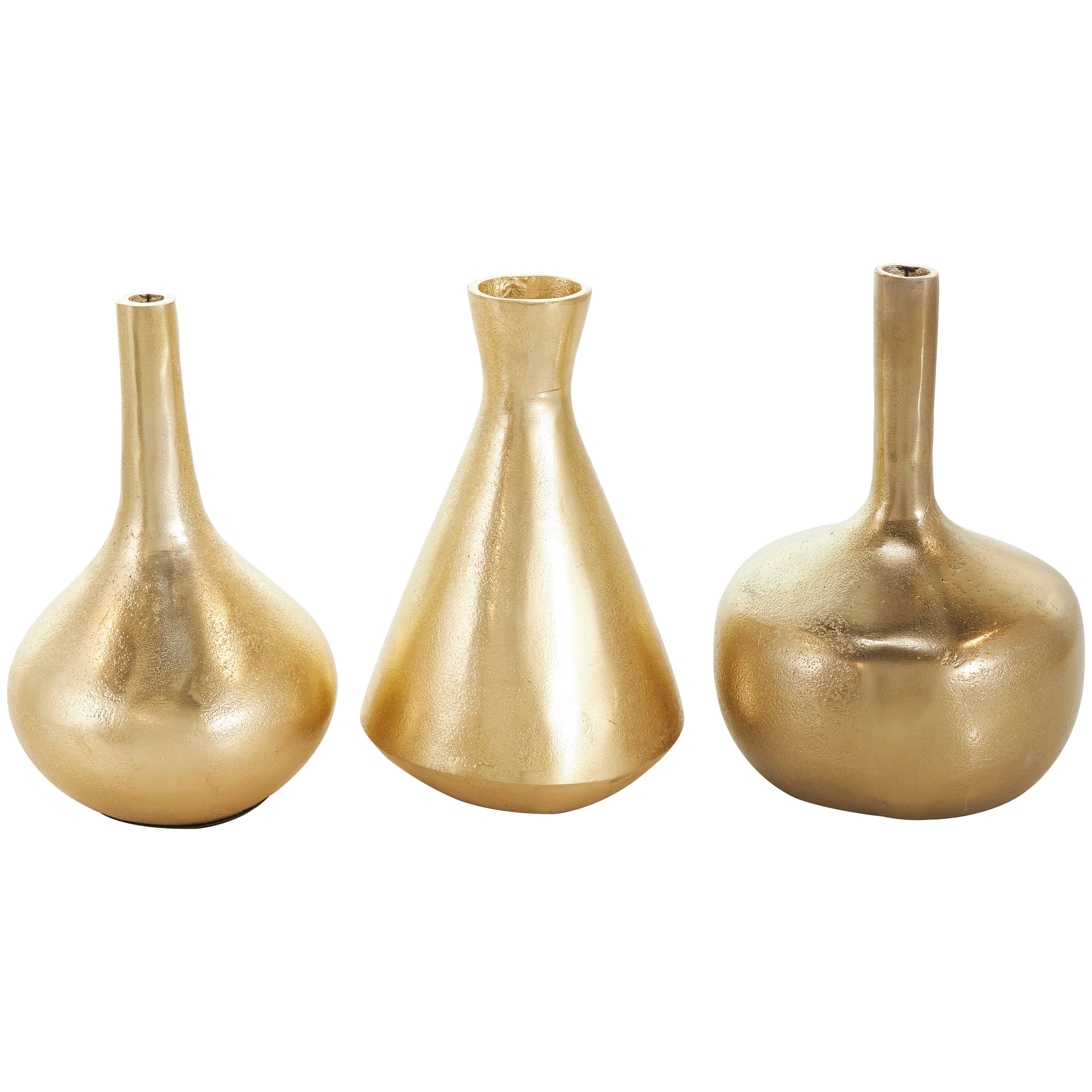 Glam Gold Metal Vase