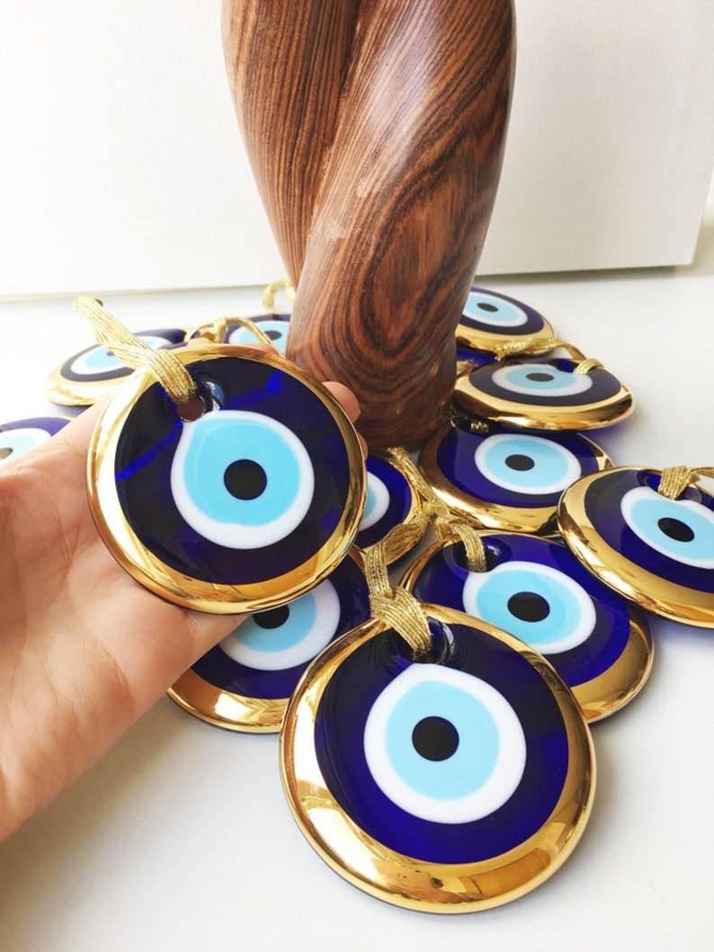 Gold Evil Eye Bead