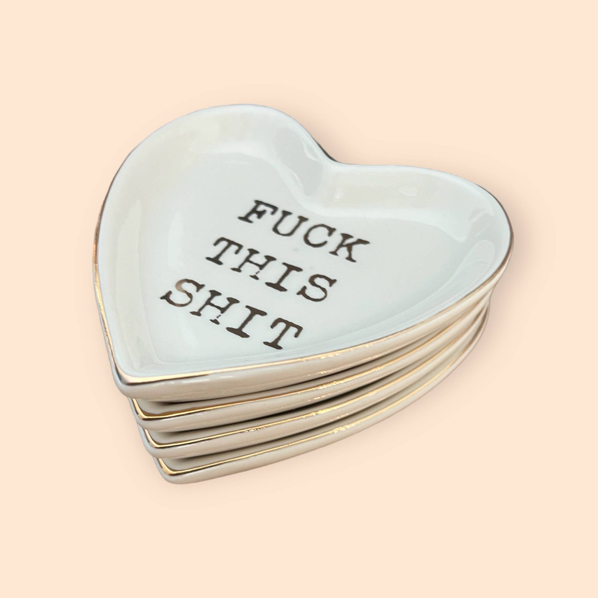 “Fuck This Shit” Ceramics Trinket Boho Jewelery Dish