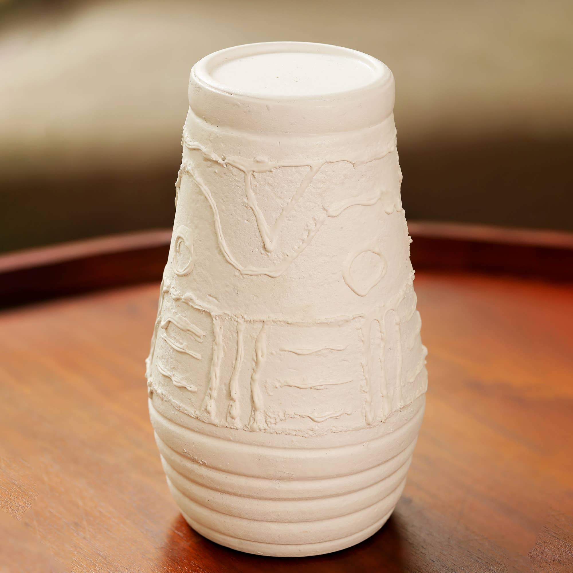Organic Pattern Terracotta Candle Holder