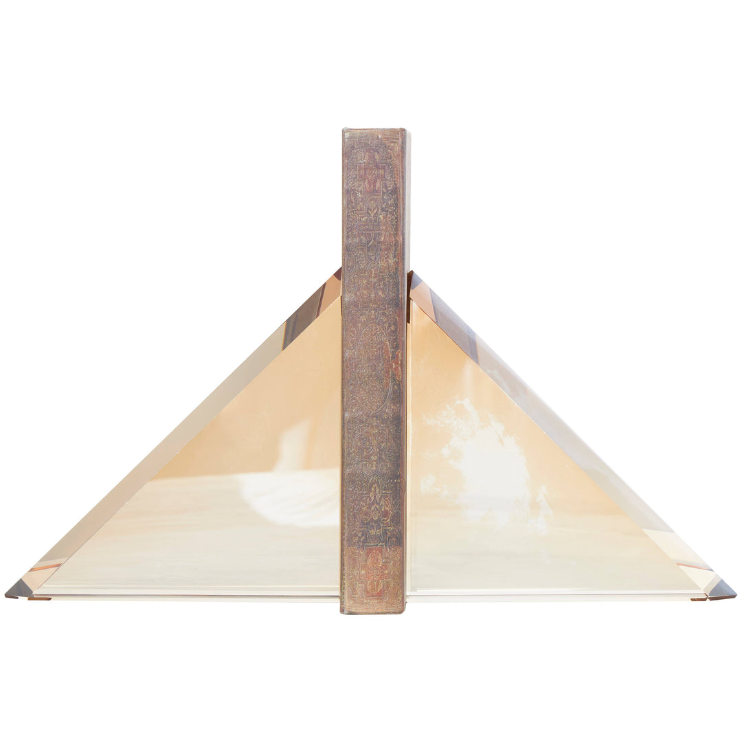 Gold Contemporary Gold Crystal Bookends Set