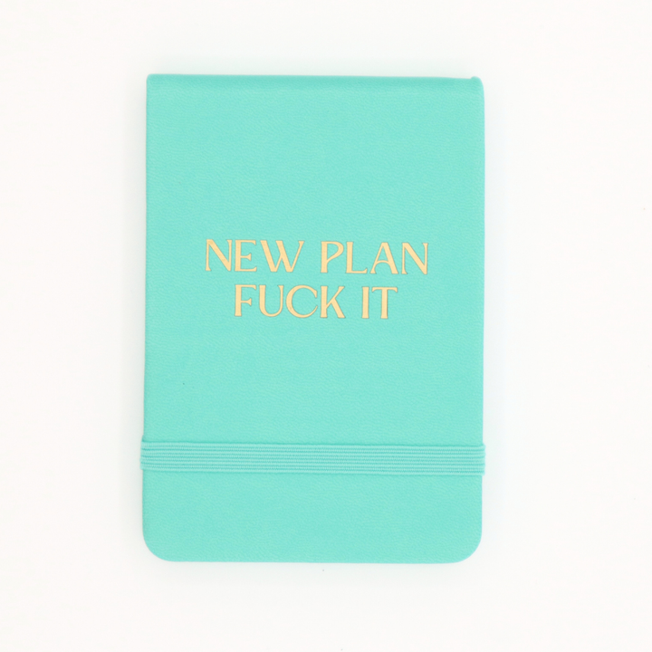 New Plan Fuck It - Leatherette Pocket Journal