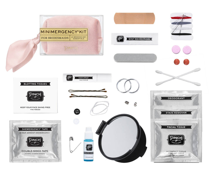 Velvet Minimergency Kit for Bridesmaids: Blush