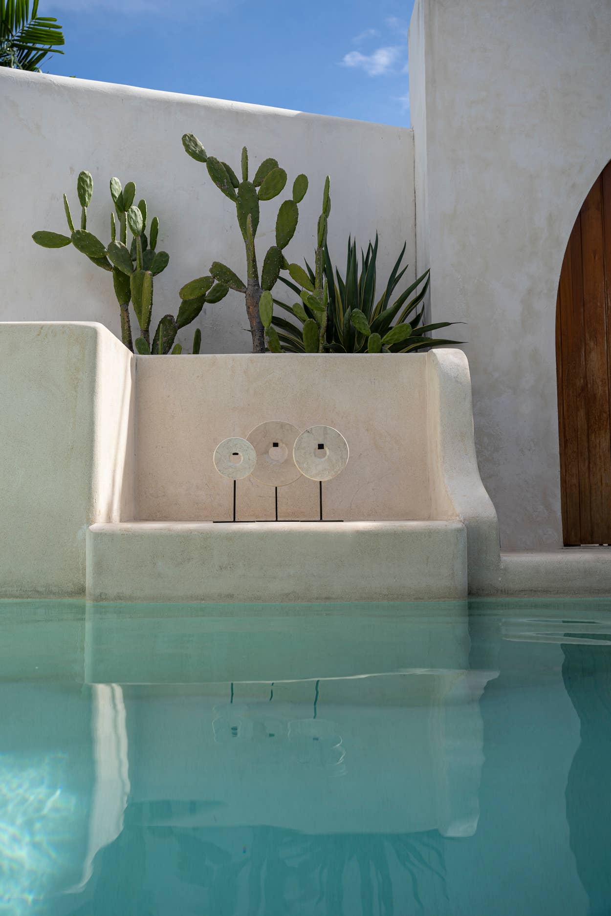 Marble Disc on Stand