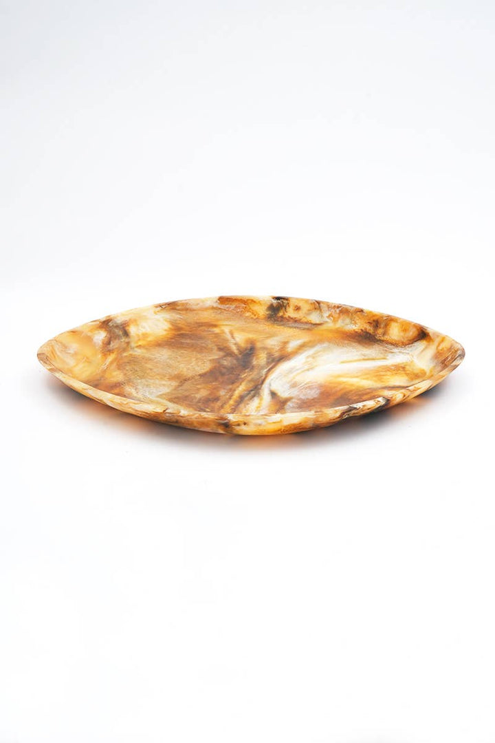 Vibrant Brown Resin Tray