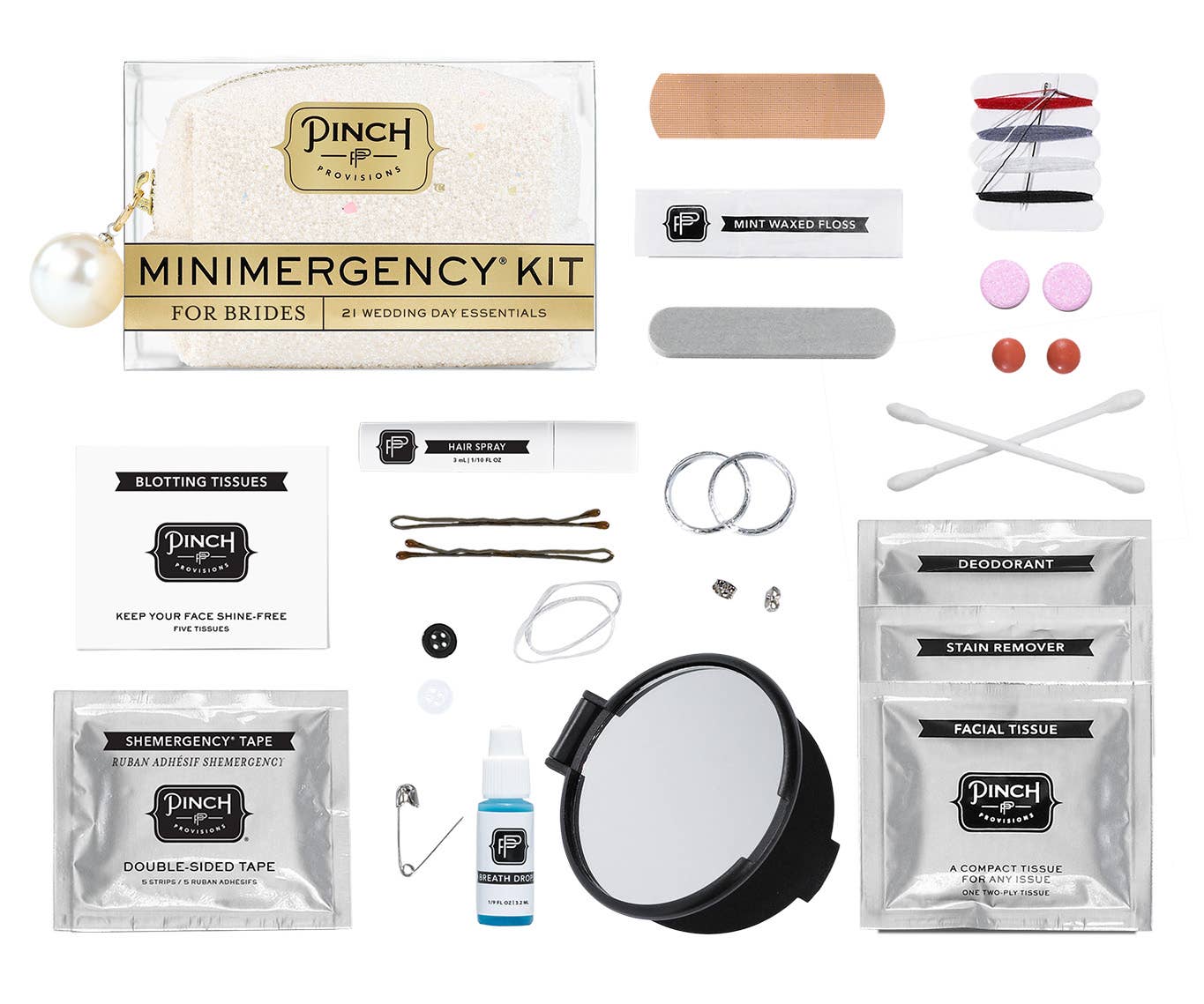 Minimergency Kit for Brides: Pearl Glitter