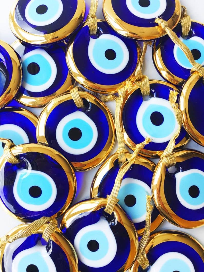 Gold Evil Eye Bead