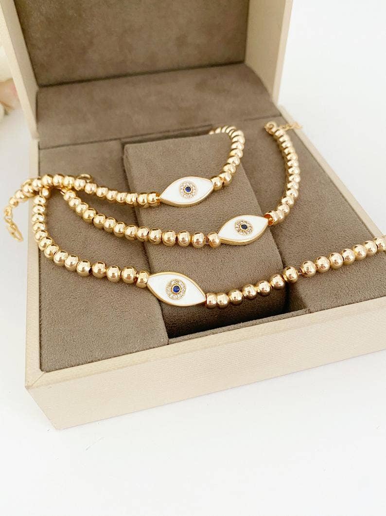 Gold Evil Eye Bracelet