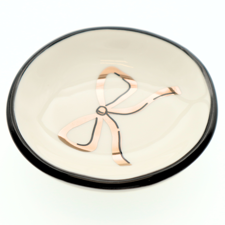Gold Bow Ring Dish