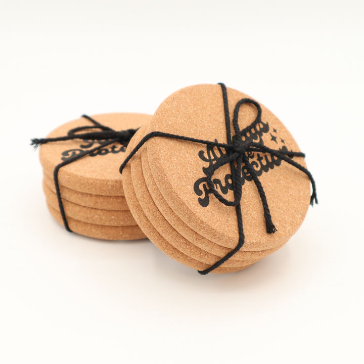 Always Use Protection Cork Coaster