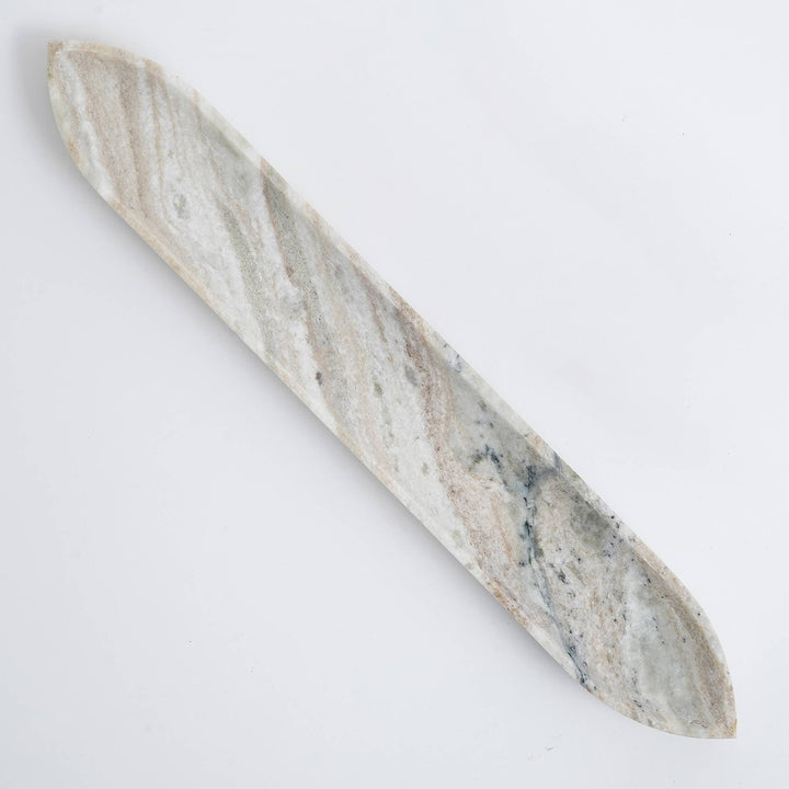 Sleek White Marble Tray