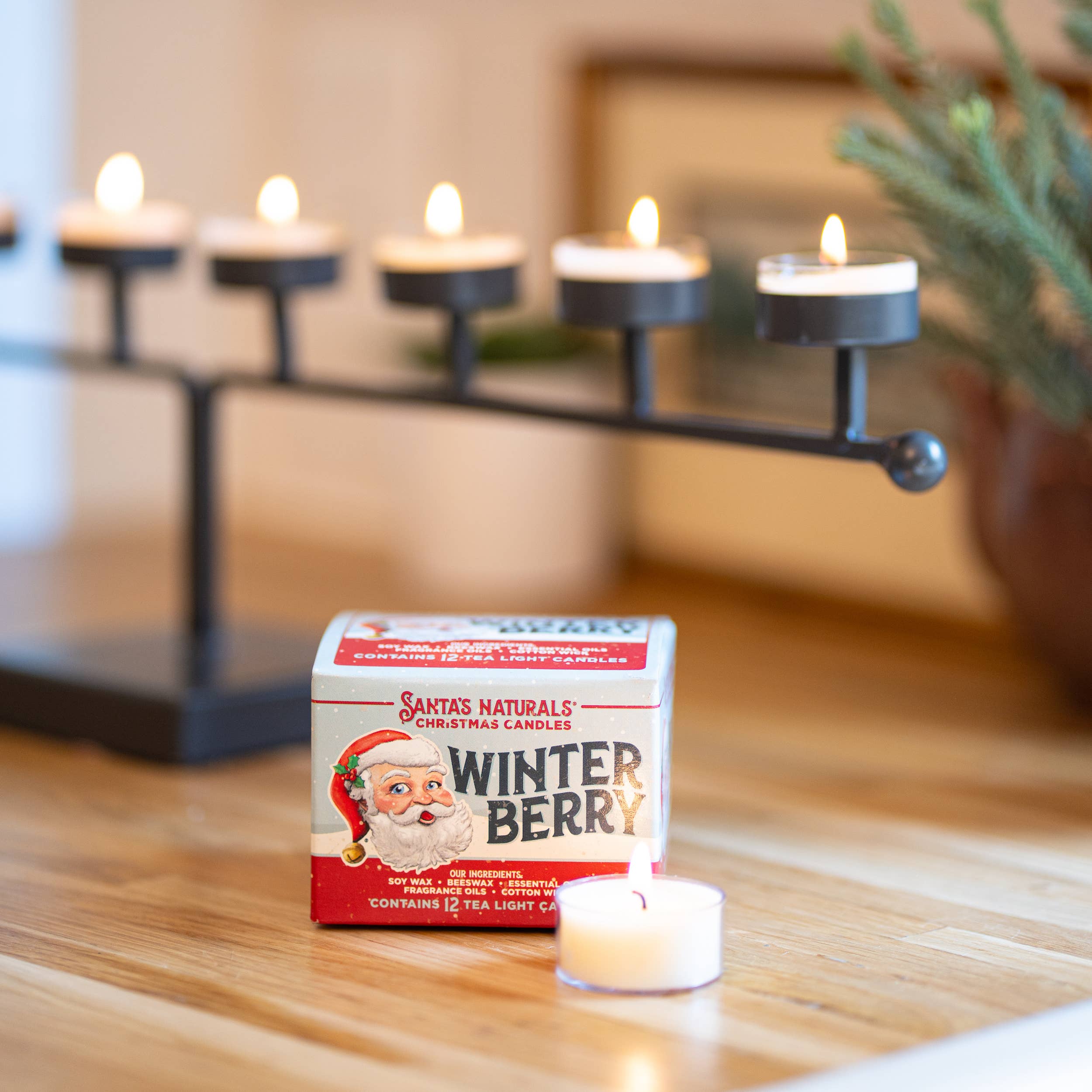 Winter Berry Natural Christmas Candle