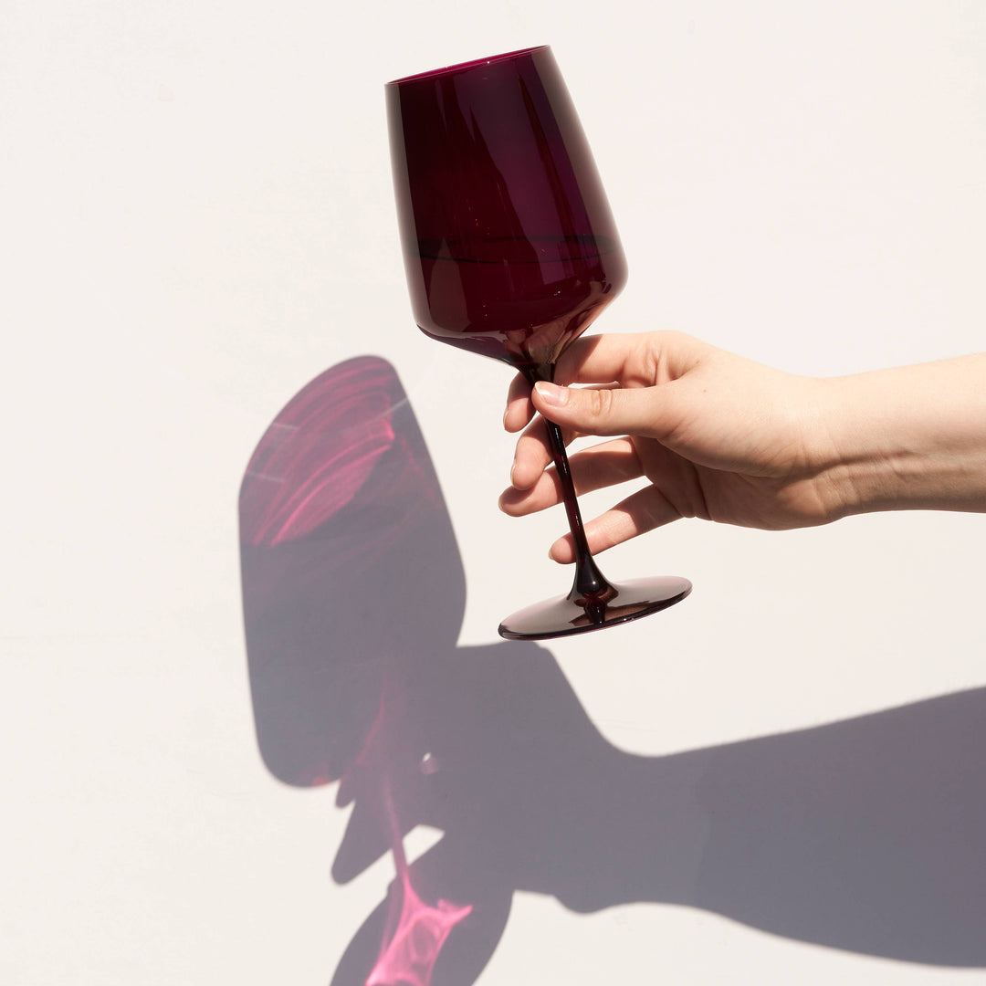 Nouveau Crystal Wine Glasses