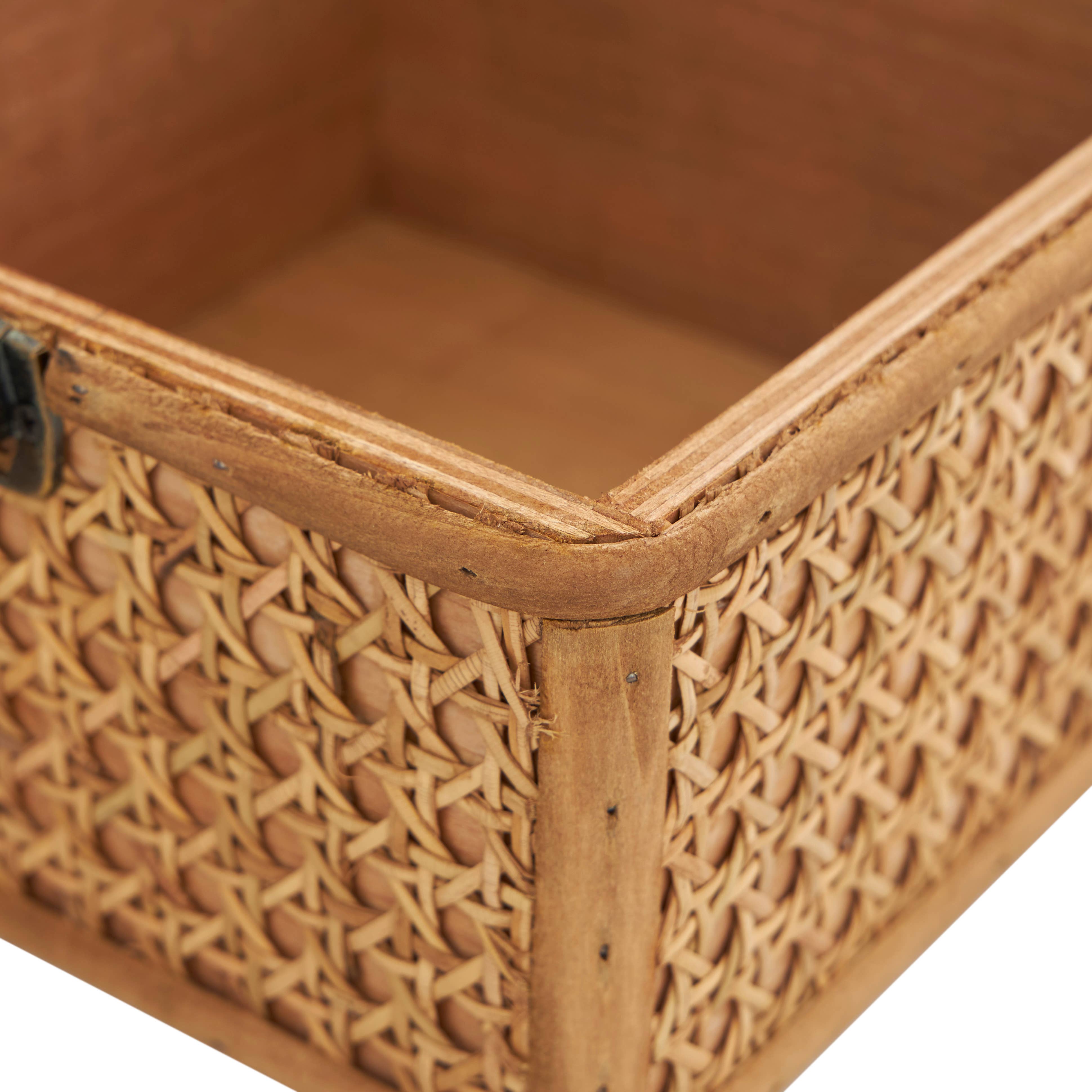 Natural Brown Rattan Box