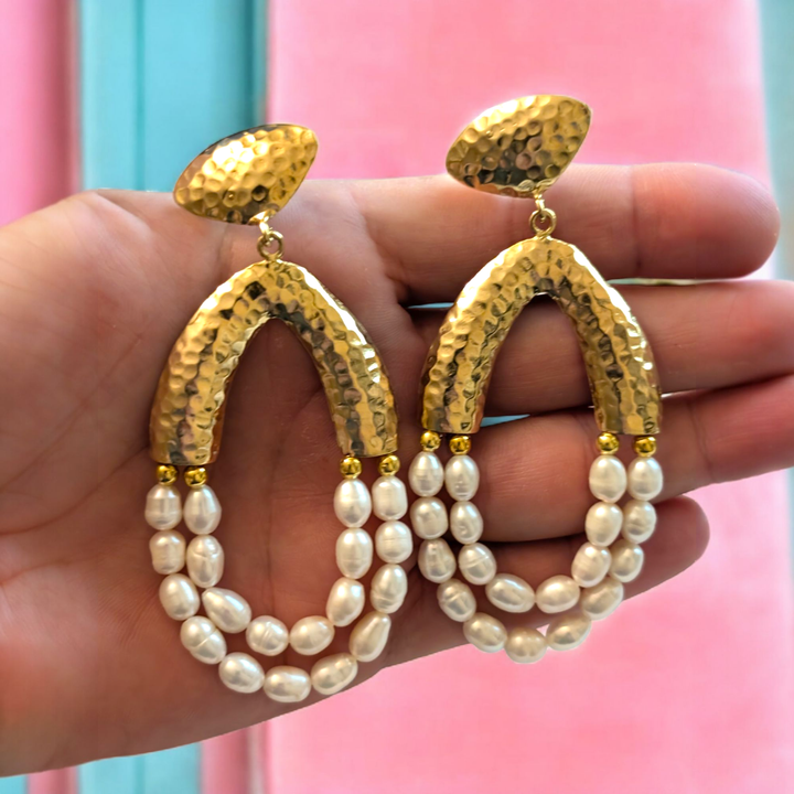 Pearl Chandelier Earrings