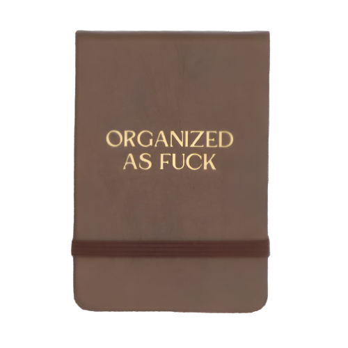 Organized As Fuck - Leatherette Pocket Journal