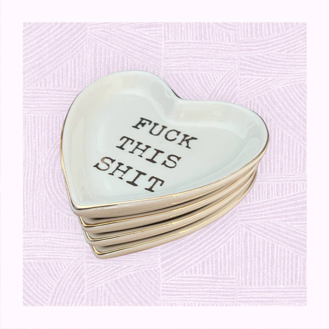 “Fuck This Shit” Ceramics Trinket Boho Jewelery Dish