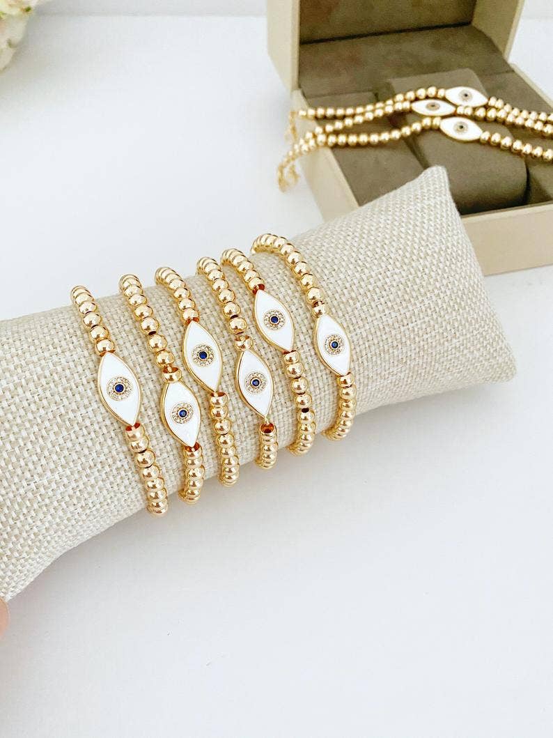 Gold Evil Eye Bracelet