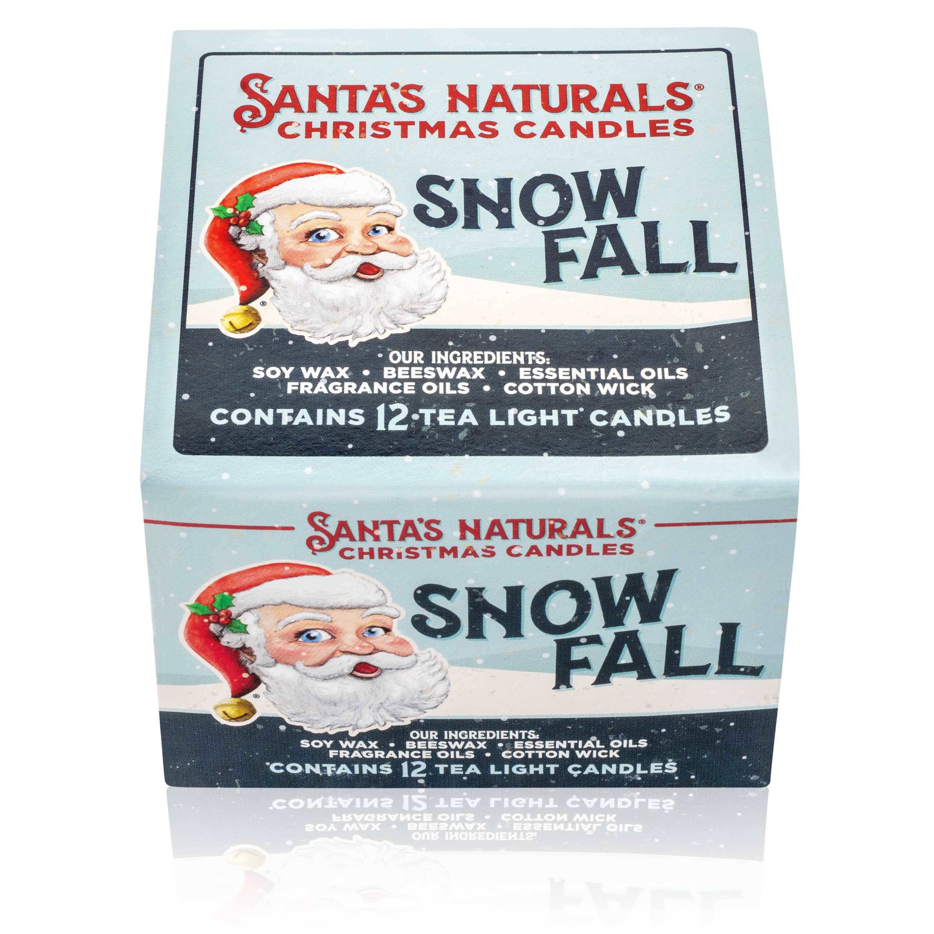 Snow Fall Natural Christmas Candle