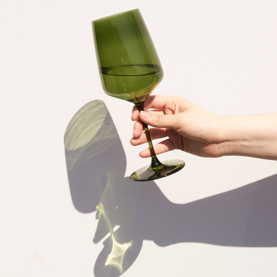 Nouveau Crystal Wine Glasses