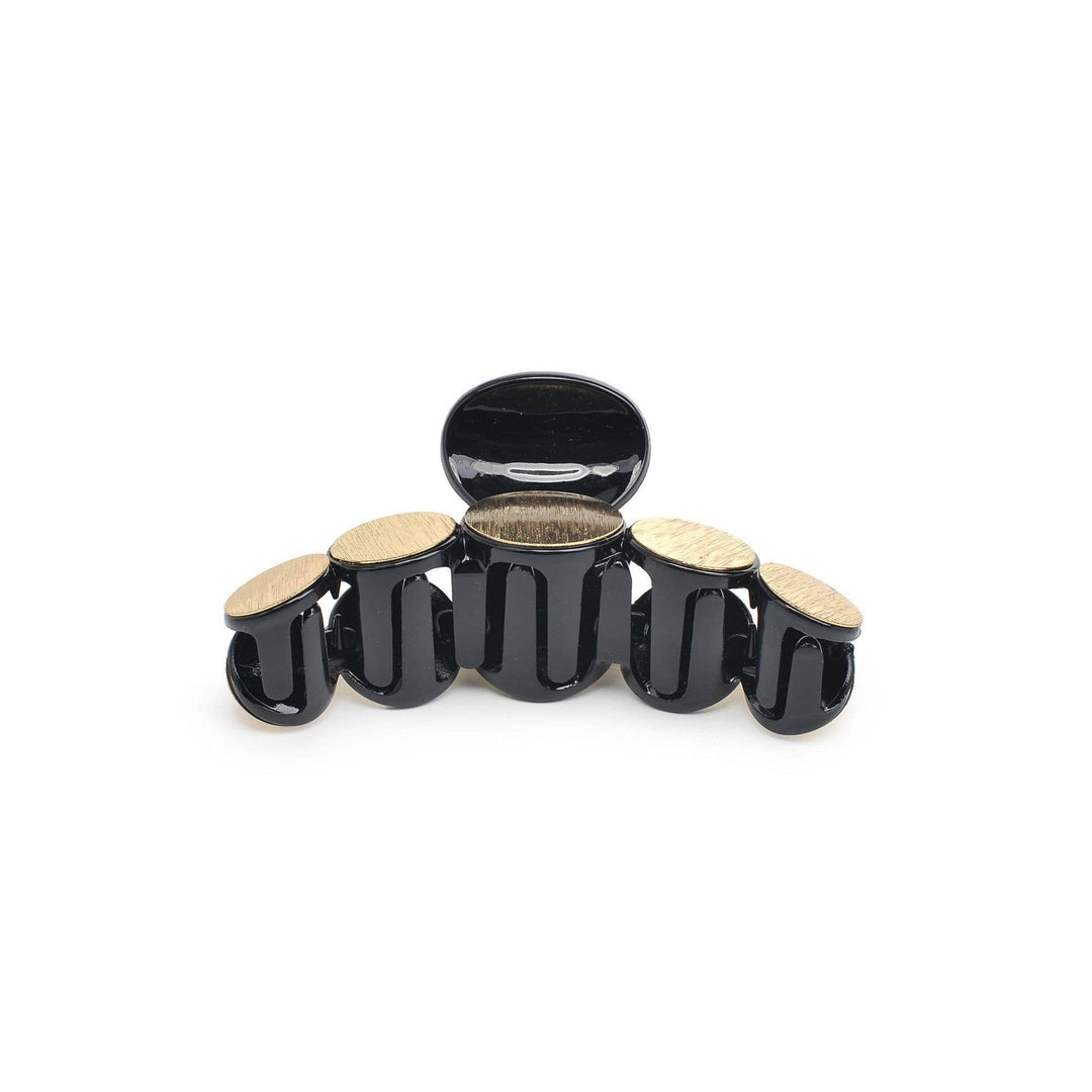 Metallic Disc Plated Hair Claw