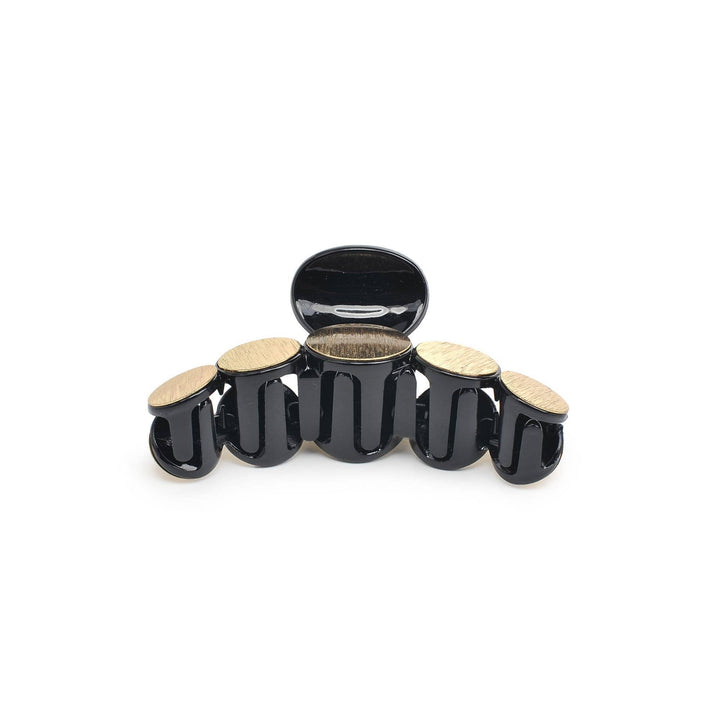 Metallic Disc Plated Hair Claw